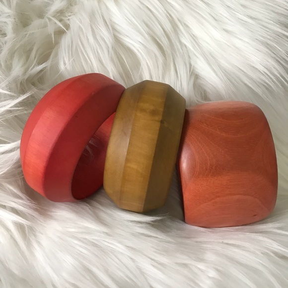 Purchased at Macy's Jewelry - 🌴2/$25 OR $19🌴3 COLORFUL WOOD BRACELETS